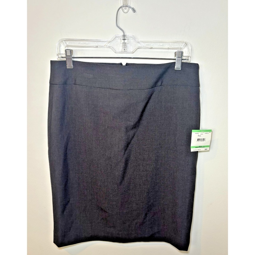Anne Klein Size 8 Skirt Gray Zip-Up NEW with Tags